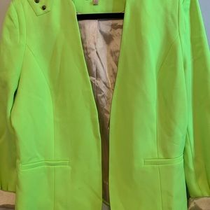 Gibson Latimer Jackets & Coats - Gibson Latimer Neon Green Blazer - Large Gibson Latimer Jackets & Coats - Gibson Latimer Neon Green Blazer - Large